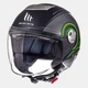 Мотошолом MT Helmets City Eleven Tron Matt Black Fluor Green S - зображення 2