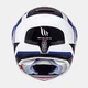 Мотошолом MT Helmets Atom Tarmac Gloss Pearl White Black Blue 3XL - зображення 4