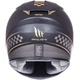 Мотошолом MT Helmets RAPIDE Revival A1 Matt Black Gold S - зображення 3