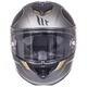 Мотошолом MT Helmets RAPIDE Revival A1 Matt Black Gold S - зображення 4