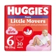 Детские подгузники-трусики Huggies Little Movers Pants для девочек размер 6 (15-25 кг) 30 шт - изображение 1
