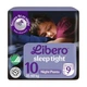Дитячі підгузки-трусики для сну Libero SleepTight розмір 10 (35-60 кг), 9 шт Нічні дитячі одноразові підгузники Pants з захистом від протікань Памперси трусиками пантс для дітей - зображення 1