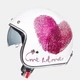 Мотошолом MT Helmets Le-Mans SV love Gloss Pearl White Fushia Red 3XL - зображення 1