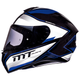 Мотошолом MT Helmets TARGO INTERACT A6 Gloss Blue Pearl XS - зображення 1