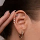 Серебряная серьга - каффа (4993) - изображение 6