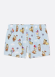 Женские пижамные шорты Primark Disney XXS Хлопковые для дома и сна Светло-голубой (9269) - изображение 3