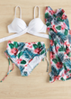 Женский раздельный купальник-тройка FS Swimsuit Sets XL Белый (9294) - изображение 6