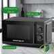 Микроволновая печь черного цвета на 20л GRUNHELM 20MX730-B Микроволновка 3в1 700Вт Микроволновая печь из эмалированной стали на 5 уровней мощности - изображение 1