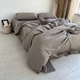 Комплект постельного белья Ell Home (турецкий ранфорс) Мокко семейный 4 нав 50/70 на резинке 180/200/35 - изображение 6