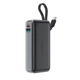 УМБ ACEFAST PD power bank with cable M7 10000mAh |1USB/1Type-C, 30W/3A, PD/QC| Black - зображення 1