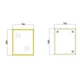Дзеркало настінне Zerix FONTE MRZ09-60x85-Reverse GOLD прямокутне в золотій рамі (ZX6211) - изображение 4