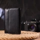 Классический женский кошелек из натуральной кожи флотар CANPELLINI 21591 Черный - изображение 7