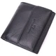 Компактный женский кошелек с монетницей снаружи из натуральной кожи ST Leather 22542 Черный - изображение 1