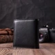 Компактный женский кошелек с монетницей снаружи из натуральной кожи ST Leather 22542 Черный - изображение 7