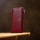 Кожаный кошелек для женщин ST Leather 19380 Темно-красный - изображение 6