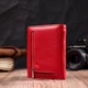 Женский яркий кошелек с монетницей из натуральной кожи ST Leather 19493 Красный - изображение 8