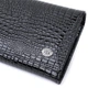 Женский лакированный кошелек с фактурой под рептилию из натуральной кожи ST Leather 22718 Черный - изображение 5
