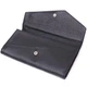 Кожаный женский кошелек с геометрическим клапаном ST Leather 22546 Черный - изображение 3