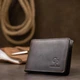 Кожаный мужской зажим для денег GRANDE PELLE 11543 Коричневый - изображение 6