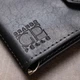 Кожаный мужской зажим для денег на магните GRANDE PELLE 11546 Синий - изображение 8