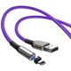 Кабель Baseus Zinc Magnetic Cable USB to Lightning 2A 1м (CALXC-H05) Purple - зображення 1