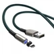 Кабель Baseus Zinc Magnetic Cable USB to Lightning 2A 1м (CALXC-H06) Green - зображення 1