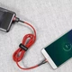 Кабель Baseus Cafule Cable USB to Micro USB 2.4A 1м (CAMKLF-B09) Red - зображення 8
