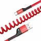 Кабель Baseus Fish Eye Spring Data Cable USB to Type-C 2A 1м (CATSR-09) Red - зображення 2