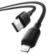 Кабель Baseus Silky Series Fast Charging Data Cable USB to Lightning 2.4A 1м (P10377702113-00) Black - зображення 2