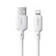 Кабель Baseus Silky Series Fast Charging Data Cable USB to Lightning 2.4A 1м (P10377702213-00) White - зображення 3