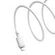 Кабель Baseus Silky Series Fast Charging Data Cable USB to Lightning 2.4A 1м (P10377702213-00) White - зображення 4