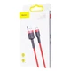 Кабель Baseus Cafule Cable USB to Micro USB 2.4A 1м (CAMKLF-B09) Red - зображення 10