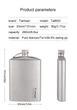 Фляга титановая для алкогольных крепких напитков Tiartisan titanium 260 мл туристическая прямоугольная бутылка подарочная из титана в чехле - изображение 7