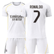 Футбольная форма детская Ronaldo (Роналду) 7 Real Madrid (Реал Мадрид) 20 размер рост 115-120 см белая - изображение 1