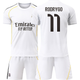 Футбольна форма дитяча Rodrygo (Родриго) 11 Real Madrid (Реал Мадрид) 28 розмір зріст 150-155 см біла - зображення 1