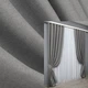 Комплект готових штор VR-Textil Льон-блекаут № 1797ш Сірий 130х270см 2 шт (39-970) - зображення 1