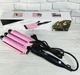 Тройная плойка волна для укладки волос Hair Curler M-11 керамическая 25 мм с регулятором температуры 70-130 Вт - изображение 1