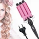 Тройная плойка волна для укладки волос Hair Curler M-11 керамическая 25 мм с регулятором температуры 70-130 Вт - изображение 5