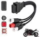 Переходник для мотоцикла универсальный YAMAHA (ямаха) 3/4/6 honda контактный на OBD2 16 контактов YZF /MT07 /Tracer /XSR /FZ09 /FZ10 /FJR1300 Черный - изображение 6
