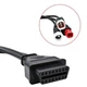 Переходник для мотоцикла универсальный YAMAHA (ямаха) 3/4/6 honda контактный на OBD2 16 контактов YZF /MT07 /Tracer /XSR /FZ09 /FZ10 /FJR1300 Черный - изображение 15