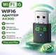 WIFI адаптер AX300 WIFI6 дводіапазонний USB Plug and play V2. - зображення 1