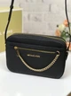 Сумка жіноча Michael Kors Jet Set Large Saffiano Leather Crossbody Bag чорна (35S1GTTC7L) - зображення 1