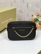 Сумка жіноча Michael Kors Jet Set Large Saffiano Leather Crossbody Bag чорна (35S1GTTC7L) - зображення 8