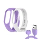 Ремінець до фітнес браслета Armorstandart комплект 3шт Xiaomi Mi Band 7/6/5 New Style Lavender (ARM77039) - зображення 1