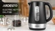 Электрочайник Ardesto EKL-F19B, черный, 2200W, 1.7 л, дисковый, пластиковый корпус, индикатор уровня воды, подсветка, - изображение 3