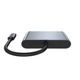 Концентратор Dynamode USB-C 3-in-1 1xHDMI + 1xUSB 3.0 + 1xUSB-C PD 87W 4K (Multiport USB-C 3-in-1 dark grey) - зображення 3
