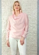 Блуза з драпірованим overlay-шаром рожева Top Win S-L 14-404 - изображение 3