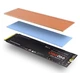 Алюминиевый радиатор охлаждения для SSD M.2 2280 NVMe/NGFF для PS5 ПК ноутбука Gold - изображение 1