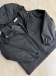 Куртка женская YZY 30128 ветровка оверсайз с капюшоном на подкладке one size черная - изображение 7