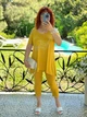 Женский костюм туника и лосины желтый 56-58 рз6240.3483 - изображение 3